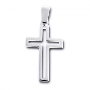 Pandant argint 925 rodiat in forma de cruce - Be Spiritual [0]